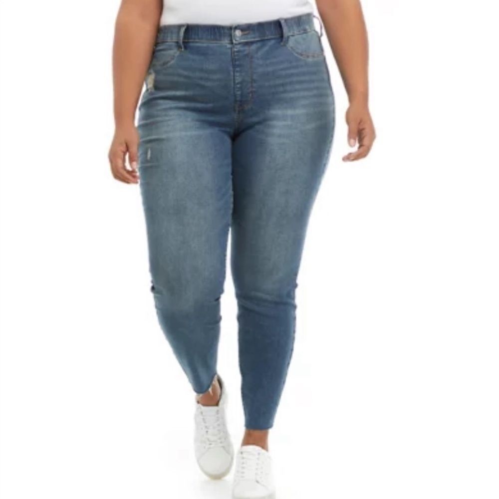 Wonderly Plus High Waist Pull On Skinny Jeggings 16 Regular NWT